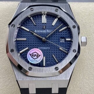 Audemars Piguet 15400 Blue Dial Rubber Strap | UK Replica - 1:1 best edition replica watches store, high quality fake watches